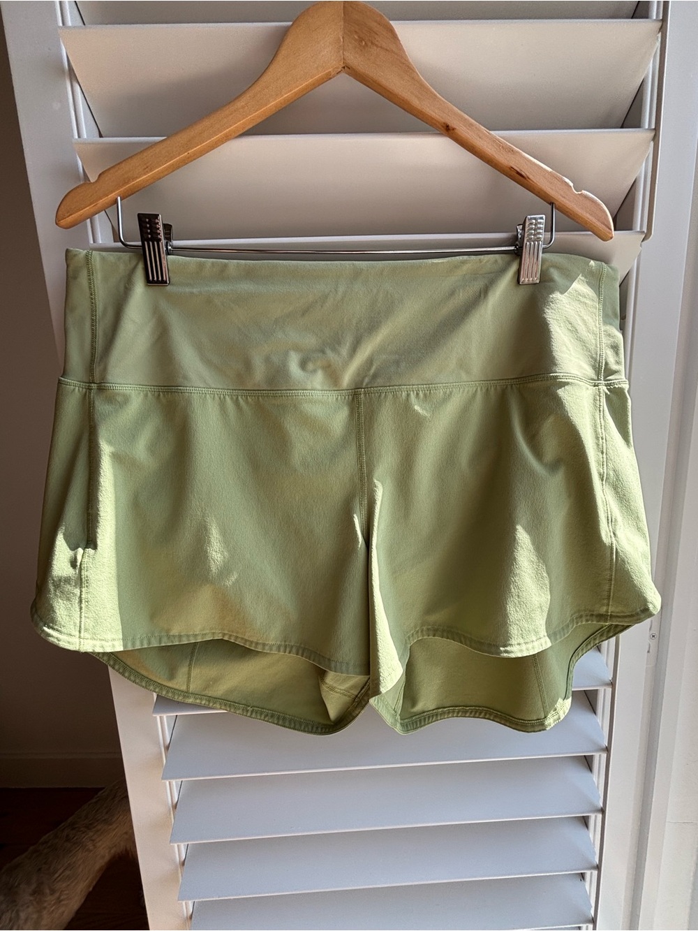 lululemon athletica Light Green Athletic Shorts